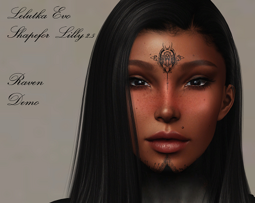 Second Life Marketplace - Lelutka Evo Shape for Lilly (RAVEN) Demo